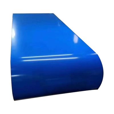 comprar 0.25x1219mm Color azul Poliéster recubrimiento pre pintado bobina precotida hoja de acero online manufacture