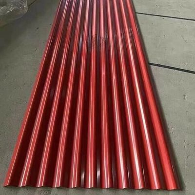 comprar el color al aire libre de las ondas de 0.28m m cubrió cubrir estándar de la hoja ASTM A755/EN 10346 Fabricación en línea