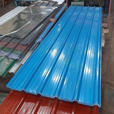 comprar El cinc acanaló las hojas revestidas de la techumbre del hierro de la hoja 750mm-1500m m del color que cubrían online manufacture