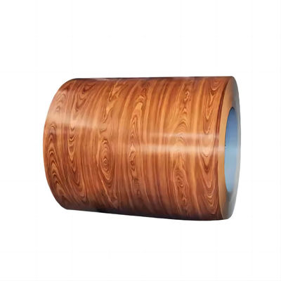 comprar Superficie de la bobina de acero prepintada y laminada en caliente con patrón de madera Fabricación en línea