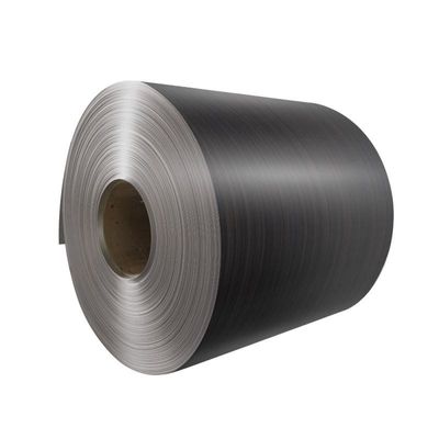comprar Revestimiento de PVDF de bobinas de aluminio cepillado de plata gris oscuro Fabricación en línea