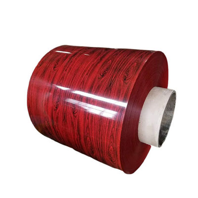 1.2 mm de espesor Imitación de bobina de aluminio recubierta de rodillos de madera