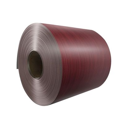 1.2 mm de espesor Imitación de bobina de aluminio recubierta de rodillos de madera